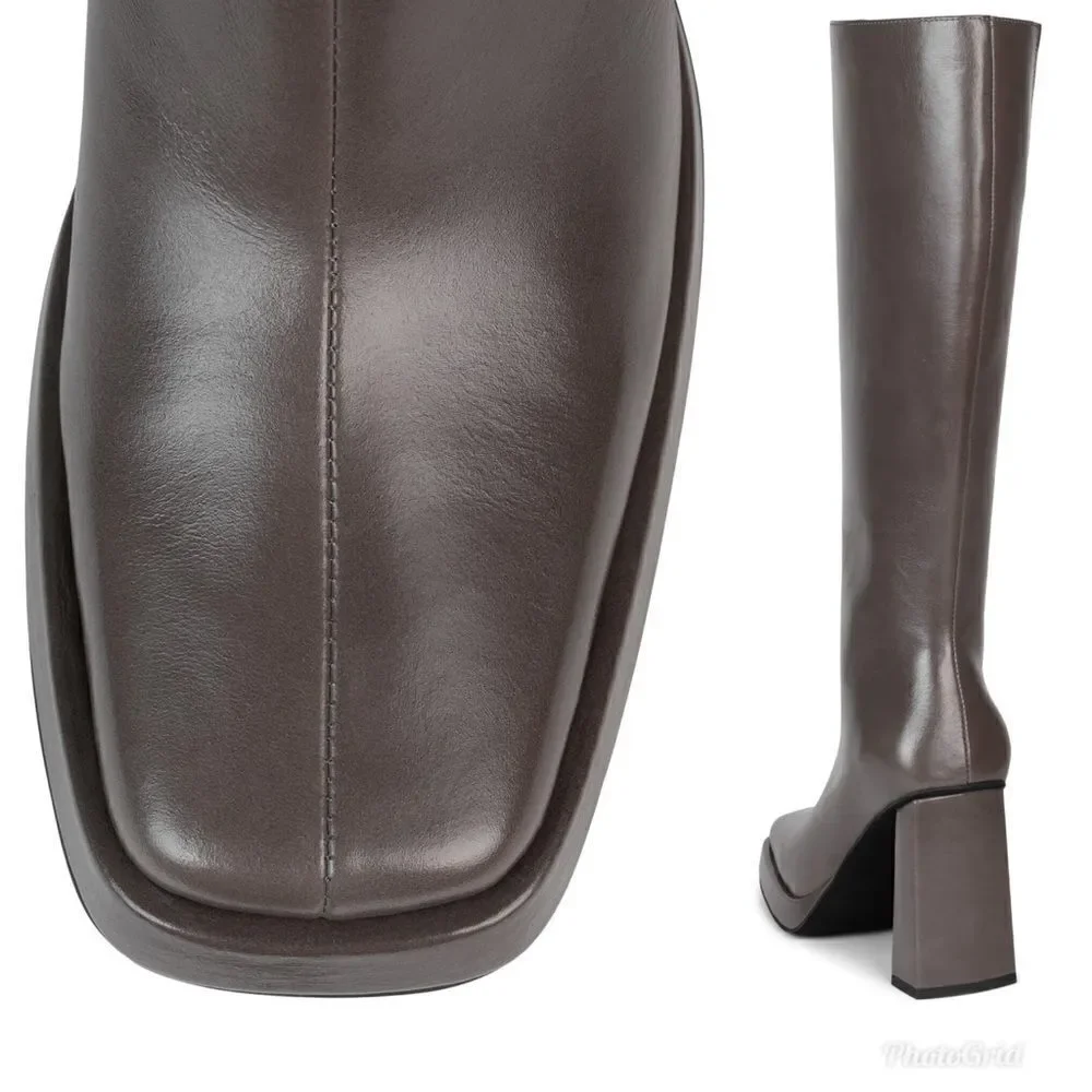Revolve Jeffrey Campbell Maximal-2 Gray Knee High Boots